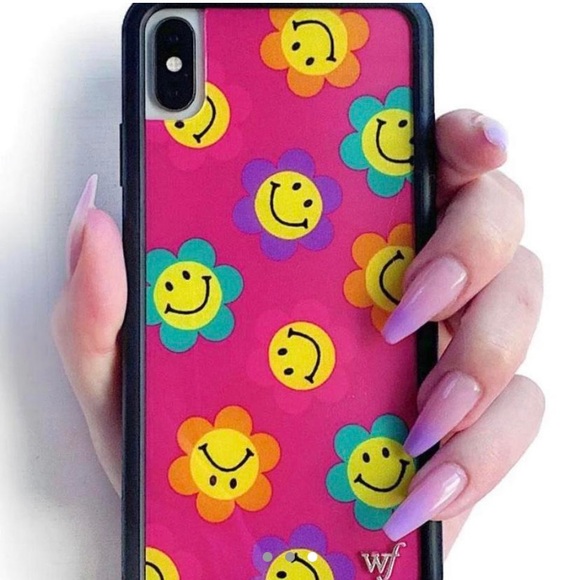Smiley Flowers WildFlower IPhone X/Xs case - Picture 3 of 3